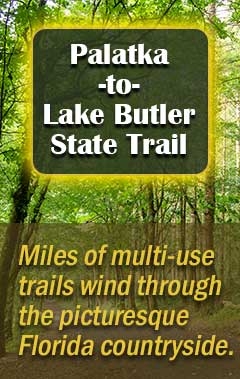 Palatka-to-Lake Butler State Trail in Keystone Heights Florida